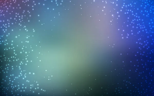 Luz azul fundo vetorial com estrelas astronômicas . — Vetor de Stock