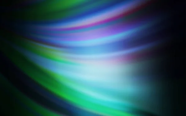 Dark Blue, Green vector blurred bright texture. — Stock Vector