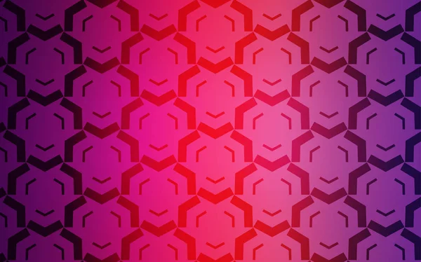 Hellviolett, rosa Vektorhintergrund mit geschwungenen Linien. — Stockvektor