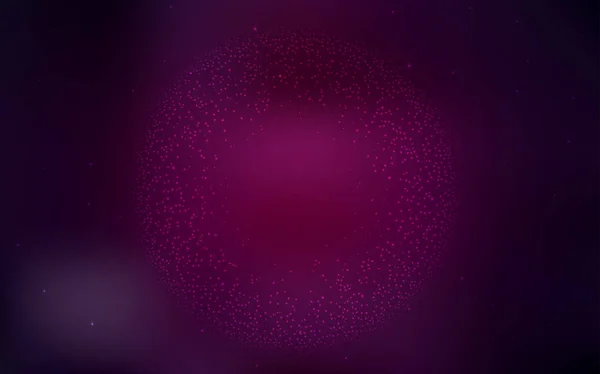 Donker roze vector achtergrond met melkweg sterren. — Stockvector