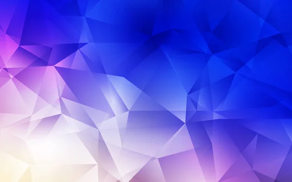 Rose clair, Vecteur bleu brillant fond triangulaire . — Image vectorielle