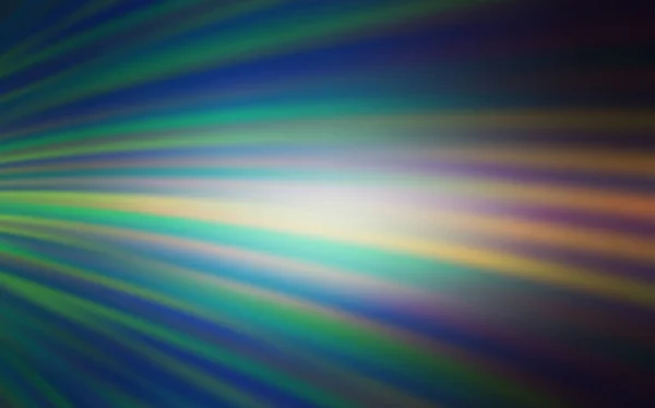 Lichtblauwe, groene vectorachtergrond met gebogen lijnen. — Stockvector