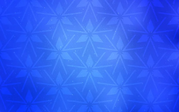 Modèle vectoriel bleu clair avec cristaux, triangles. — Image vectorielle