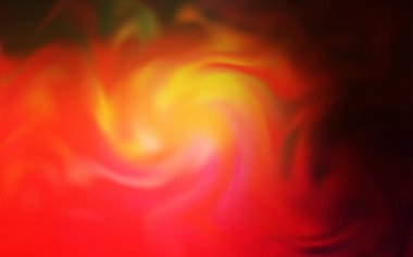 Koyu kırmızı, sarı vektör bulanık parlak soyut şablon.