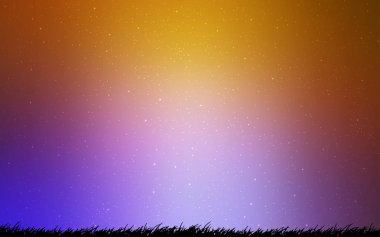 Hafif pembe, sarı vektör desen gece gökyüzü ile yıldız.