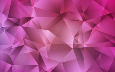 Açık Pembe vektör çokgen arkaplan.