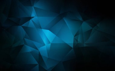 Koyu mavi vektör düşük Poli arka plan.