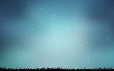 Gece gökyüzü desenle ışık mavi vektör yıldız.