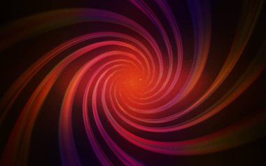 Koyu Pembe, Galaksi yıldızları ile kırmızı vektör arka plan.