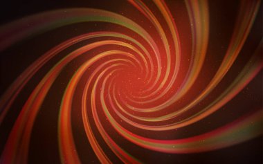 Gece gökyüzü desenle koyu turuncu vektör yıldız.