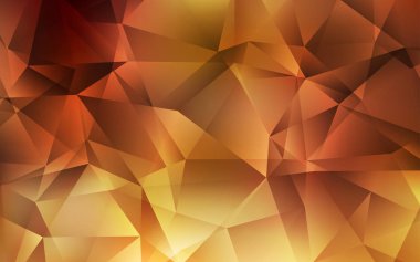 Koyu Turuncu vektör gradyan üçgenler şablonu.