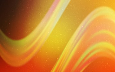 Galaksi yıldızları ile açık turuncu vektör arka plan.