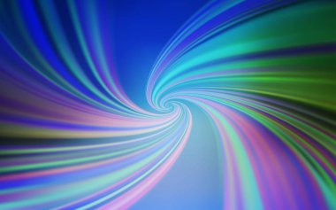 Açık mavi, vektör desen bükülmüş çizgili yeşil.