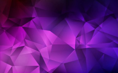 Koyu Pembe vektör üçgen mozaik arka plan.