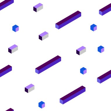 Koyu Pembe, Mavi vektör sorunsuz, eşkenar dörtgen ile izometrik şablon.