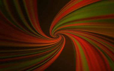 Eğri çizgileri olan koyu turuncu vektör arkaplanı.