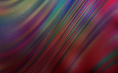 Uzay yıldızları ile koyu çok renkli vektör şablonu.