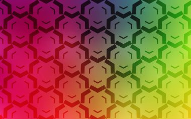 Bükülmüş çizgilerle açık Çok renkli vektör dokusu.