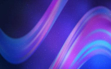 Uzay yıldızları ile açık mor vektör şablonu.