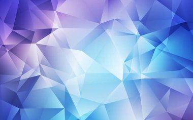 Açık Pembe, Mavi vektör düşük poli arka plan.