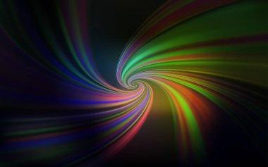 Kavisli çizgilere sahip koyu çok renkli vektör zemini.