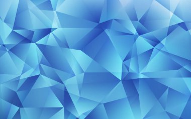 Açık BLUE vektör üçgeni mozaik şablonu.