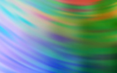 Açık Mavi, Kavisli çizgilerle yeşil vektör düzeni.