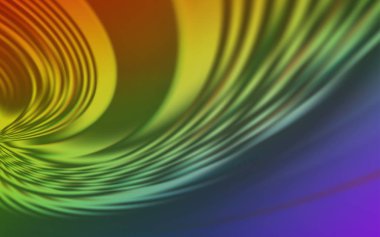 Kavisli çizgilerle açık çok renkli vektör dokusu.