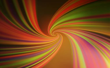 Kavisli çizgilerle koyu turuncu vektör düzeni.