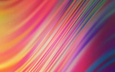 Açık Pembe, Uzay yıldızları ile Sarı vektör şablonu.