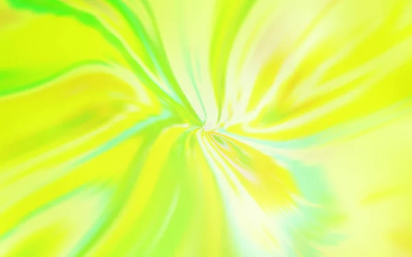 Verde claro, fondo vector amarillo con líneas iris. — Vector de stock