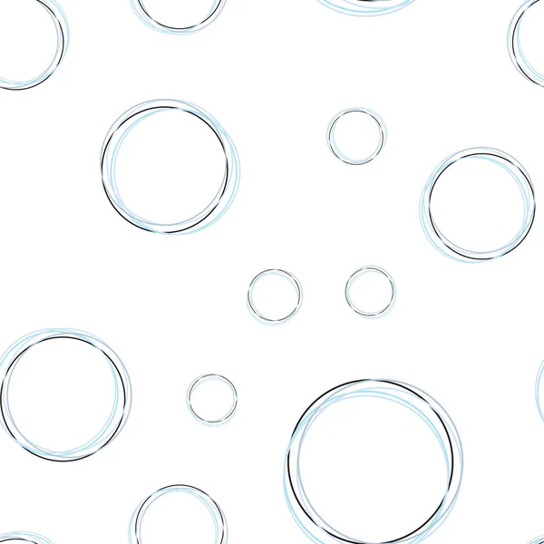 Luz azul vector plantilla sin costura con círculos . — Archivo Imágenes Vectoriales