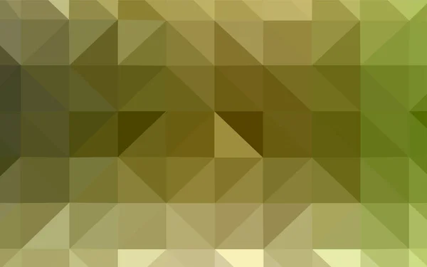 Verde claro, fondo poligonal vector amarillo. — Vector de stock