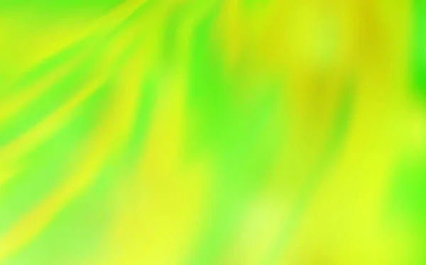 Hellgrüner, gelber Vektor abstrakter verschwommener Hintergrund. — Stockvektor