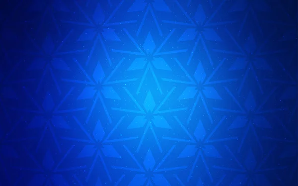 Fond vectoriel bleu foncé avec style polygonal. — Image vectorielle