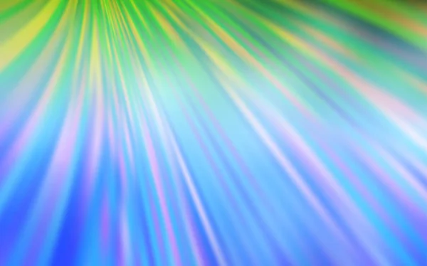 Ljusblå, grön vektor glänsande abstrakt bakgrund. — Stock vektor