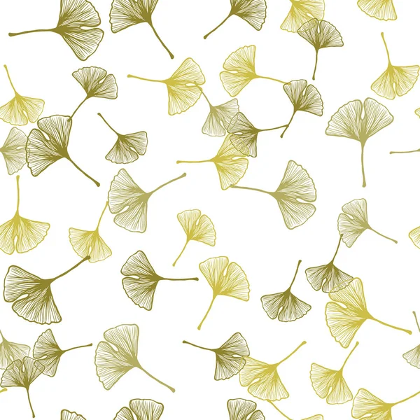 Светло-зеленый, желтый векторный безмордый дупель с листьями . — стоковый вектор