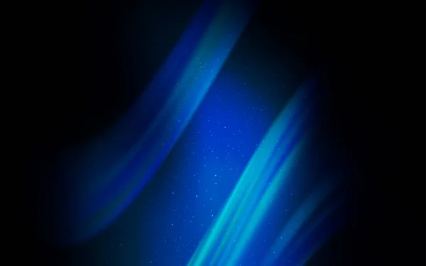 Plantilla vectorial azul oscuro con estrellas espaciales . — Vector de stock