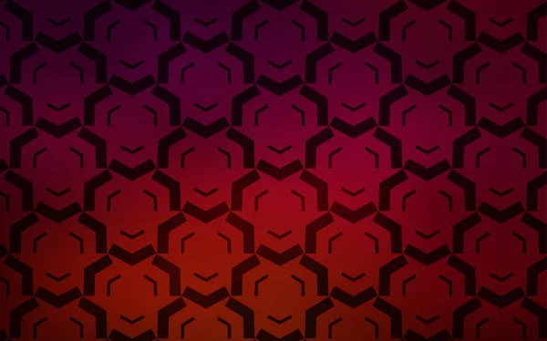 Textura vectorial rojo oscuro con líneas dobladas . — Vector de stock