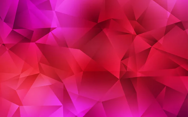 Fond polygonal vecteur rouge clair. — Image vectorielle