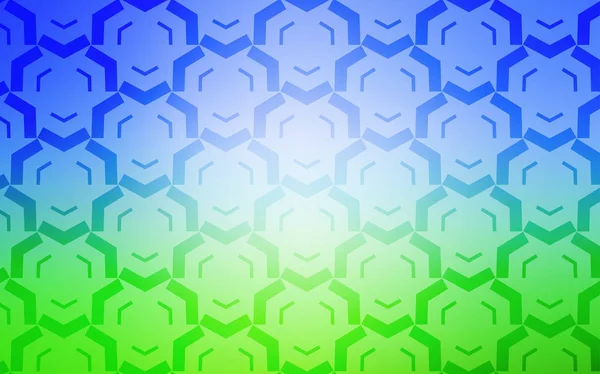 Светло-голубая, зеленая векторная текстура с мокрыми линиями. — стоковый вектор