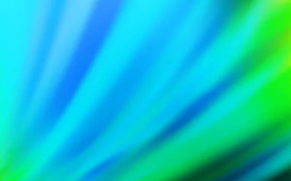 Hellblauer, grüner Vektor glänzend abstrakter Hintergrund. — Stockvektor
