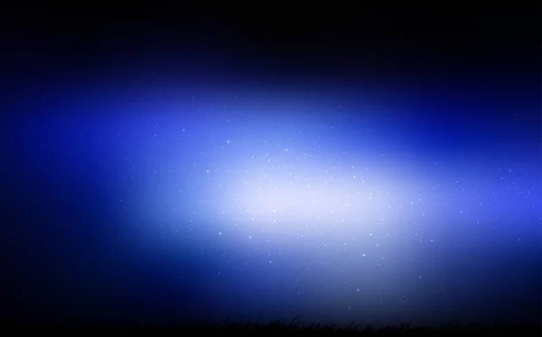 Sötét kék vektoros mintát éjszakai égbolton csillagok. — Stock Vector