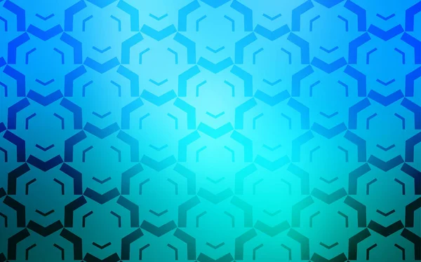 Textura vectorial azul claro con líneas dobladas . — Vector de stock