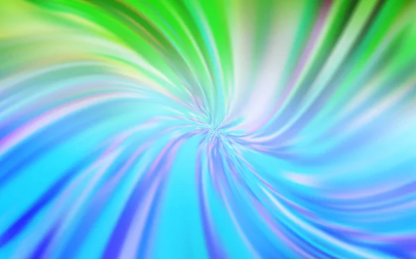 Licht blauw, groen vector wazig glans abstracte textuur. — Stockvector