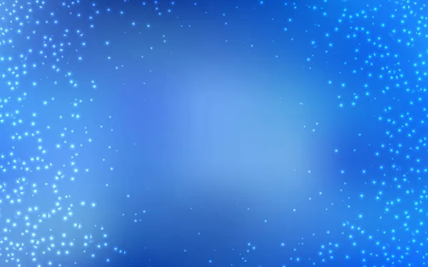 Licht blauwe vector achtergrond met astronomische sterren. — Stockvector