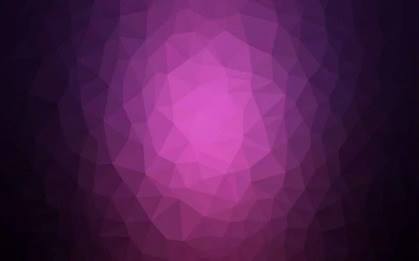 Dunkel lila Vektor leuchtende dreieckige Anordnung. — Stockvektor