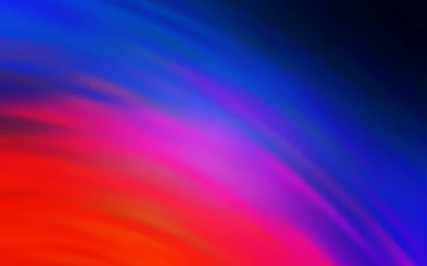 ライトブルー、曲げ線の赤いベクトルの背景. — ストックベクタ