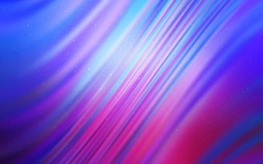 Açık mavi, astronomik yıldızlar ile kırmızı vektör arka plan.