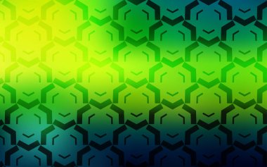 Koyu yeşil, çizgileri olan sarı vektör deseni.